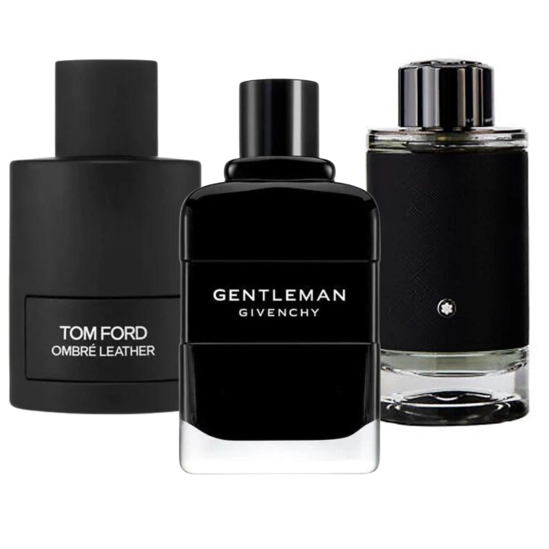 3er-Parfümpaket: Tom Ford Ombre Leather, Givenchy Gentleman, Montblanc Explorer (Eau de Parfum) 